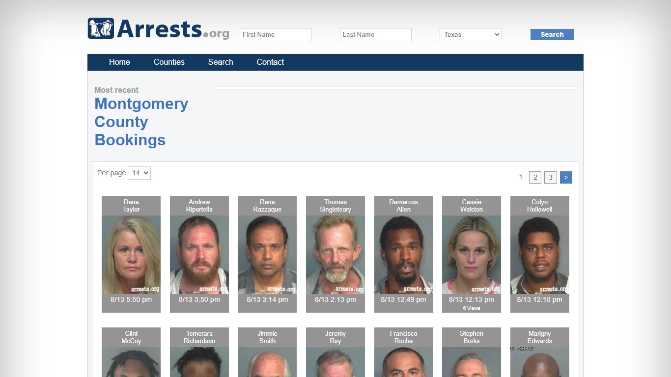 Montgomery County Arrests and Inmate Search